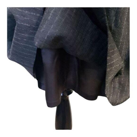 Vintage Rafaella Grey Wool Zipper Front Sheath Dress Size 10 Sleeveless Formal - Picture 9 of 12